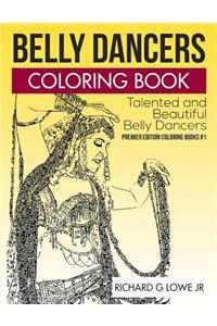 Belly Dancers Coloring Book