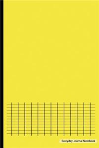 Everyday Journal Notebook - Graph Paper (Yellow Cover)