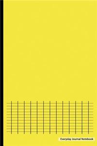 Everyday Journal Notebook - Graph Paper (Yellow Cover)