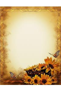 Sunflower Butterfly Notebook