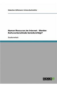 Human Resources Im Internet - Werden Kulturunterschiede Berucksichtigt?