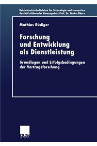 Forschung und Entwicklung als Dienstleistung