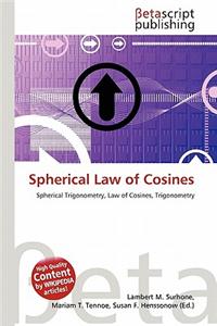 Spherical Law of Cosines