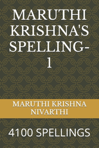 Maruthi Krishna's Spelling-1