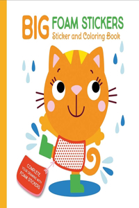 Big Foam Stickers: Sticker & Coloring Book (Cat & Friends)