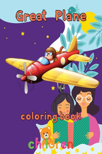 Great Plane Coloring Book children