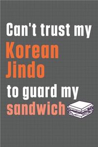 Can't trust my Korean Jindo to guard my sandwich
