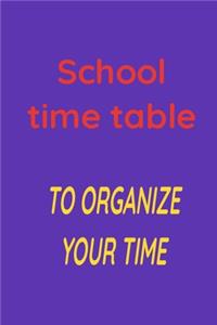 School time tible