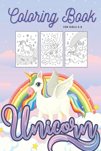 Unicorn Coloring Book For Girls 4-8