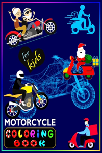 Motorcycle Coloring Book For Kids