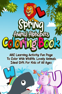 Spring Animal Alphabets Coloring Book