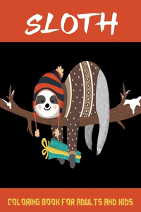 Sloth Coloring Book for adults and kids
