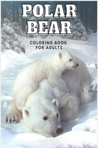 Polar bear coloring book for adults