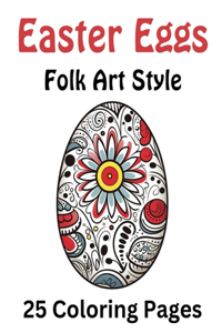 Easter Eggs Adult Coloring Book