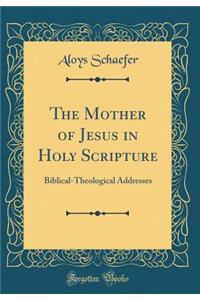 The Mother of Jesus in Holy Scripture: Biblical-Theological Addresses (Classic Reprint)