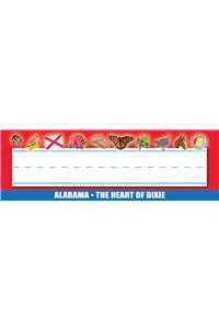 Alabama Nameplates - Pack of 36