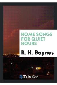 Home Songs for Quiet Hours