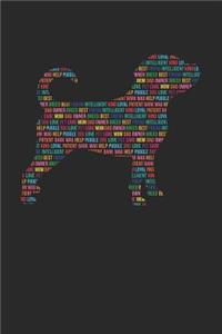 Puggle Notebook 'Word Cloud' - Gift for Puggle Lovers - Puggle Journal