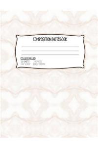 Composition Notebook College Ruled 120 Sheets 240 Pages 7.44