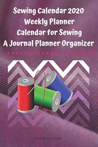 Sewing Calendar 2020 Weekly Planner Calendar for Sewing A Journal Planner Organizer