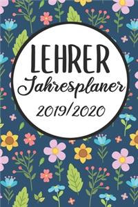 Lehrer Jahresplaner 2019 / 2020
