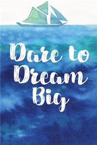 Dare to dream: Cute Blank Lined Book For Women & Girls & Kids To Write Goals, Ideas & Thoughts, Writing, Notes, Doodling and Tracking - Female Empowerment