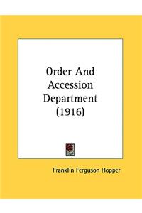 Order and Accession Department (1916)