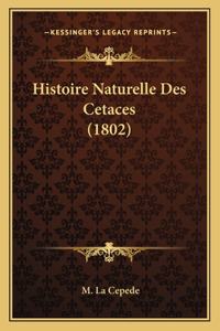 Histoire Naturelle Des Cetaces (1802)