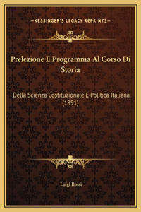 Prelezione E Programma Al Corso Di Storia