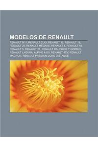 Modelos de Renault: Renault 9-11, Renault Clio, Renault 12, Renault 19, Renault 25, Renault Megane, Renault 4, Renault 18, Renault 5