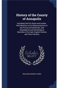 History of the County of Annapolis