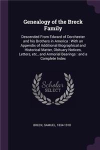 Genealogy of the Breck Family