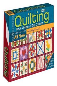 Quilting Block and Pattern-A-Day 2020 Calendar