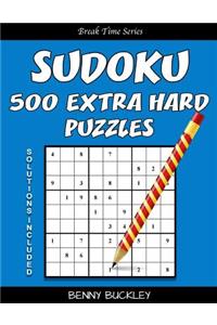 Sudoku 500 Extra Hard Puzzles. Solutions Included