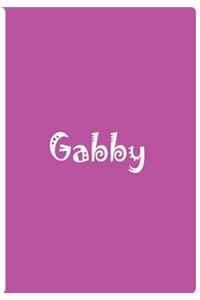 Gabby - Bright Pink Personalized Notebook / Journal / Blank Lined Pages
