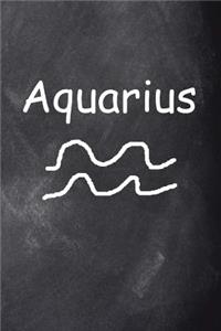 Aquarius Symbol Zodiac Sign Horoscope Journal Chalkboard