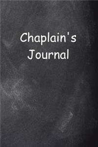 Chaplain's Journal Chalkboard Design: (Notebook, Diary, Blank Book)