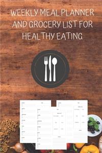 Weekly Meal Planner And Grocery List for Healthy Eating