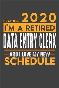 Planner 2020 for retired DATA ENTRY CLERK