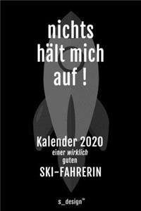 Kalender 2020 für Ski-Fahrer / Ski-Fahrerin