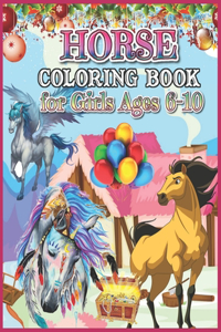 Horse Coloring Book for Girls Ages 6-10