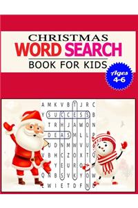 Christmas Word Search Book for Kids Ages 4-6