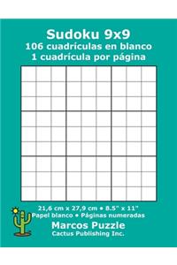 Sudoku 9x9 - 106 cuadrículas en blanco
