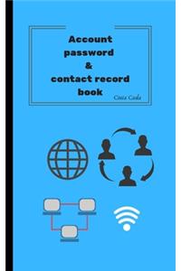 Account password & contact record book