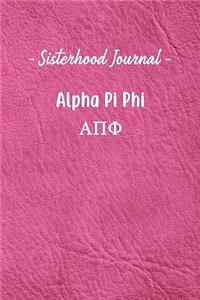 Sisterhood Journal Alpha Pi Phi