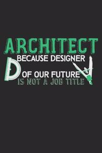 Architect Because Designer Of Our Future Is Not A Job Title