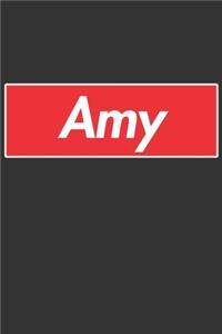 Amy: Amy Planner Calendar Notebook Journal, Personal Named Firstname Or Surname For Someone Called Amy For Christmas Or Birthdays This Makes The Perfect 