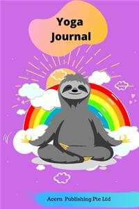 Sloth Theme Yoga Journal