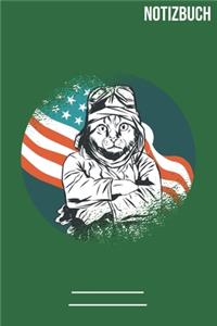 Notizbuch quadratisch Pilot Katze