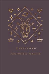Capricorn 2020 Weekly Planner (Burgundy)